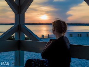 Soaking in the Sunset