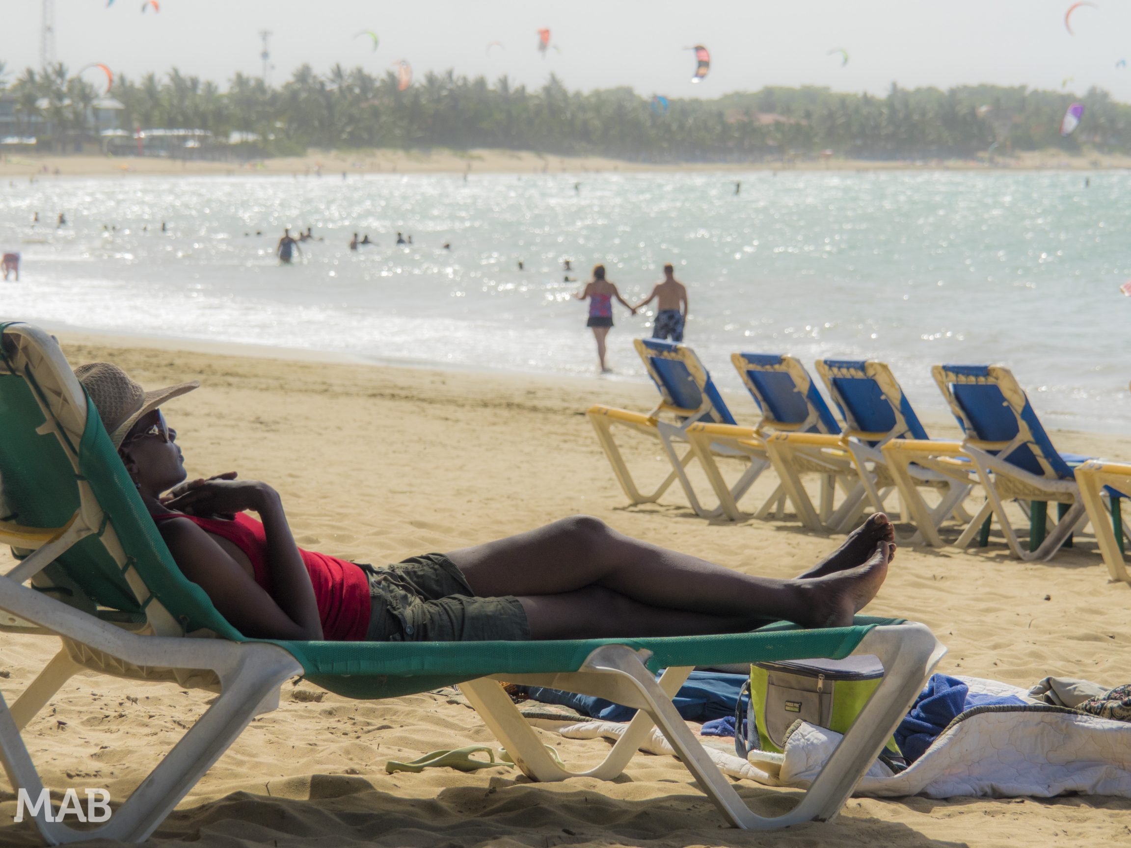 Relaxing on Cabarete Beach