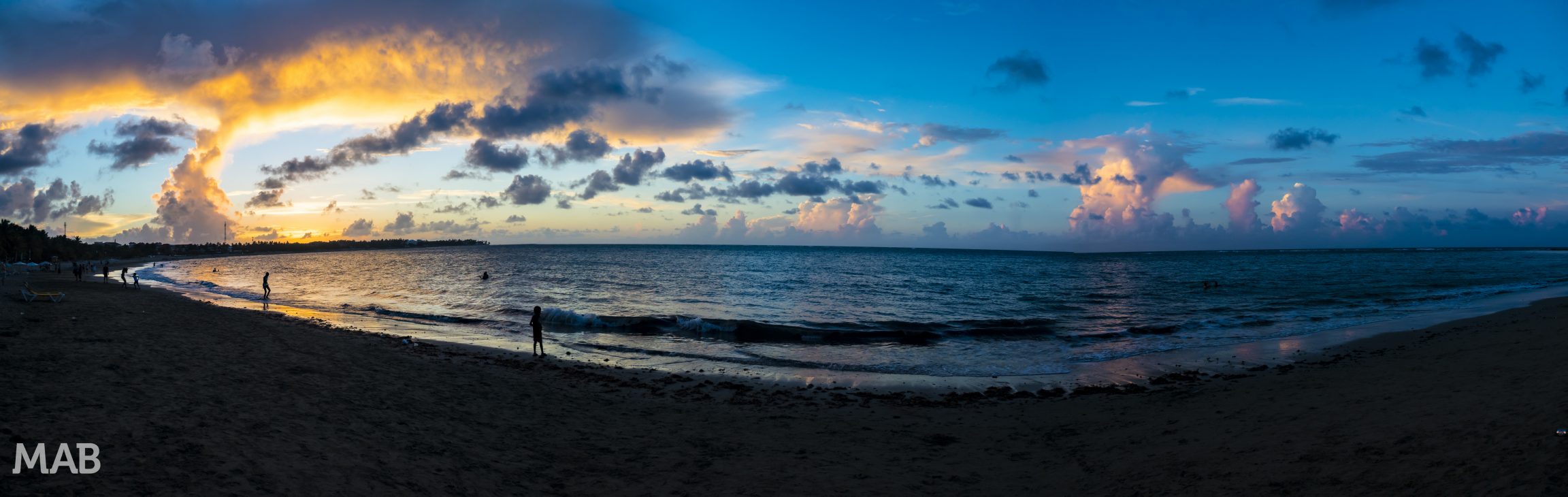 Cabarete Beach Sunset Panorama